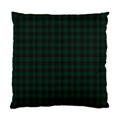 Black And Dark Green Small Plaids Standard Cushion Case (two Sides) by ConteMonfrey