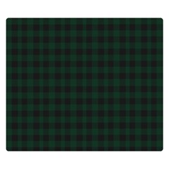 Black And Dark Green Small Plaids Double Sided Flano Blanket (small)  by ConteMonfrey