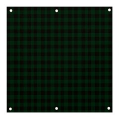 Black And Dark Green Small Plaids Banner And Sign 3  X 3  by ConteMonfrey