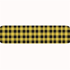 Black And Yellow Small Plaids Large Bar Mats by ConteMonfrey