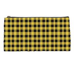 Black And Yellow Small Plaids Pencil Case by ConteMonfrey