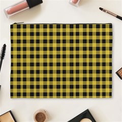 Black And Yellow Small Plaids Cosmetic Bag (xl) by ConteMonfrey