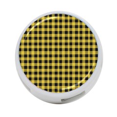 Black And Yellow Small Plaids 4-port Usb Hub (one Side) by ConteMonfrey