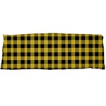 Black and yellow small plaids Body Pillow Case Dakimakura (Two Sides) Front