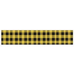 Black And Yellow Small Plaids Small Flano Scarf by ConteMonfrey