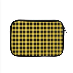 Black And Yellow Small Plaids Apple Macbook Pro 15  Zipper Case by ConteMonfrey