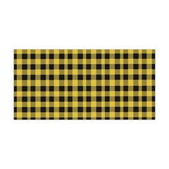 Black And Yellow Small Plaids Yoga Headband by ConteMonfrey