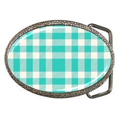 Turquoise Plaids Belt Buckles by ConteMonfrey