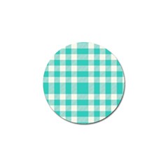 Turquoise Plaids Golf Ball Marker (10 Pack) by ConteMonfrey