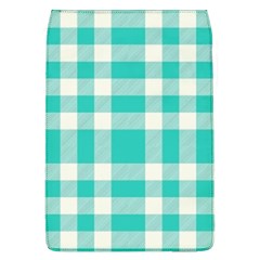 Turquoise Plaids Removable Flap Cover (l) by ConteMonfrey