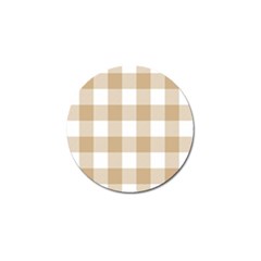 Clean Brown And White Plaids Golf Ball Marker (10 Pack) by ConteMonfrey