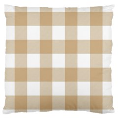 Clean Brown And White Plaids Standard Flano Cushion Case (one Side) by ConteMonfrey