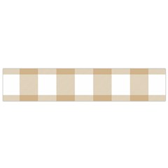 Clean Brown And White Plaids Small Flano Scarf by ConteMonfrey