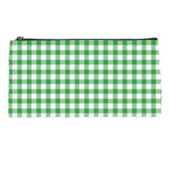 Straight Green White Small Plaids Pencil Case by ConteMonfrey