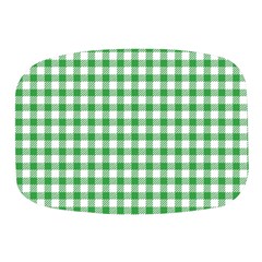 Straight Green White Small Plaids Mini Square Pill Box by ConteMonfrey