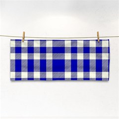 Blue Plaids Bic Big Plaids Hand Towel by ConteMonfrey