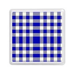 Blue Plaids Bic Big Plaids Memory Card Reader (square) by ConteMonfrey