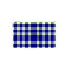 Blue Plaids Bic Big Plaids Cosmetic Bag (xs) by ConteMonfrey