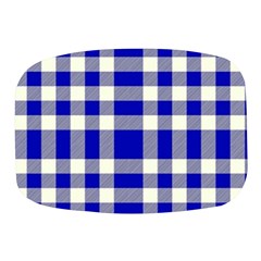 Blue Plaids Bic Big Plaids Mini Square Pill Box by ConteMonfrey