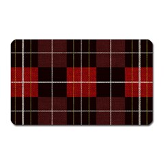 Modern Red Plaids Magnet (rectangular) by ConteMonfrey