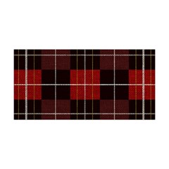 Modern Red Plaids Yoga Headband by ConteMonfrey