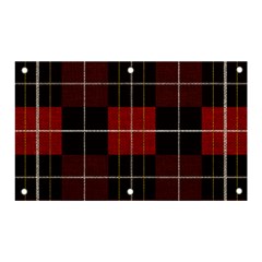 Modern Red Plaids Banner And Sign 5  X 3  by ConteMonfrey