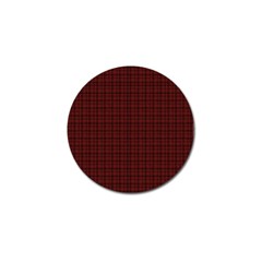 Dark Red Small Plaids Lines Golf Ball Marker (10 Pack) by ConteMonfrey