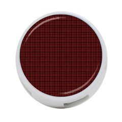 Dark Red Small Plaids Lines 4-port Usb Hub (two Sides) by ConteMonfrey