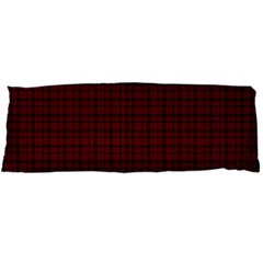 Dark Red Small Plaids Lines Body Pillow Case Dakimakura (two Sides) by ConteMonfrey