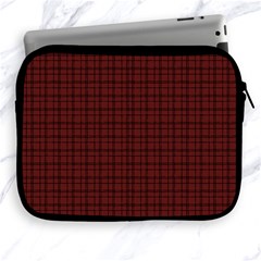 Dark Red Small Plaids Lines Apple Ipad 2/3/4 Zipper Cases by ConteMonfrey