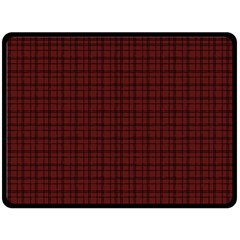 Dark Red Small Plaids Lines Double Sided Fleece Blanket (large)  by ConteMonfrey