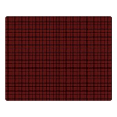 Dark Red Small Plaids Lines Double Sided Flano Blanket (large)  by ConteMonfrey