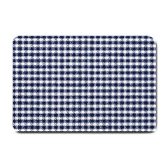 Small Blue And White Plaids Small Doormat  by ConteMonfrey