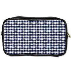 Small Blue And White Plaids Toiletries Bag (one Side) by ConteMonfrey