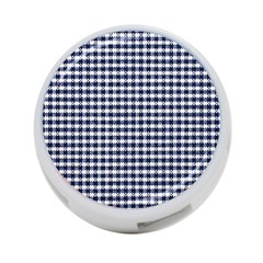 Small Blue And White Plaids 4-port Usb Hub (two Sides) by ConteMonfrey