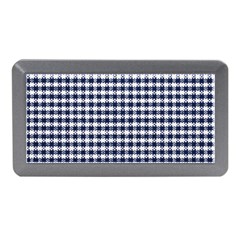 Small Blue And White Plaids Memory Card Reader (mini) by ConteMonfrey