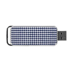 Small Blue And White Plaids Portable Usb Flash (two Sides) by ConteMonfrey