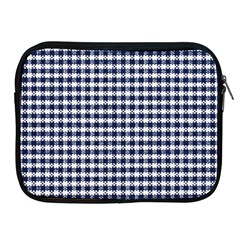 Small Blue And White Plaids Apple Ipad 2/3/4 Zipper Cases by ConteMonfrey