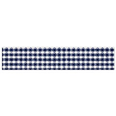 Small Blue And White Plaids Small Flano Scarf by ConteMonfrey