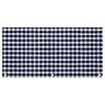 Small blue and white plaids Banner and Sign 4  x 2  Front