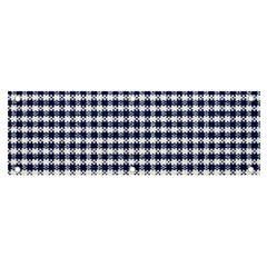 Small Blue And White Plaids Banner And Sign 6  X 2  by ConteMonfrey