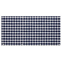 Small Blue And White Plaids Banner And Sign 8  X 4  by ConteMonfrey