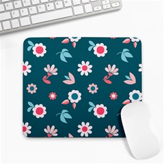 Cute Flowers Flower Seamless Model Spring Large Mousepads by Wegoenart