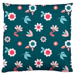 Cute Flowers Flower Seamless Model Spring Standard Flano Cushion Case (two Sides) by Wegoenart