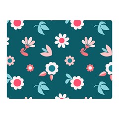 Cute Flowers Flower Seamless Model Spring Double Sided Flano Blanket (mini)  by Wegoenart