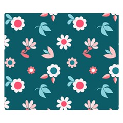 Cute Flowers Flower Seamless Model Spring Double Sided Flano Blanket (small)  by Wegoenart