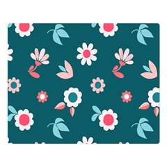 Cute Flowers Flower Seamless Model Spring Double Sided Flano Blanket (large)  by Wegoenart