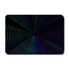 Circle Ring Background Wallpaper Small Doormat  by Wegoenart