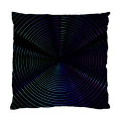 Circle Ring Background Wallpaper Standard Cushion Case (one Side) by Wegoenart