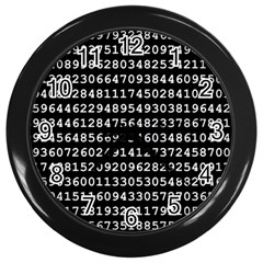 Illustration Pi Circle Diameter Circumference Wall Clock (black) by Wegoenart